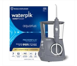 NWT Waterpik Aquarius water flosser gray